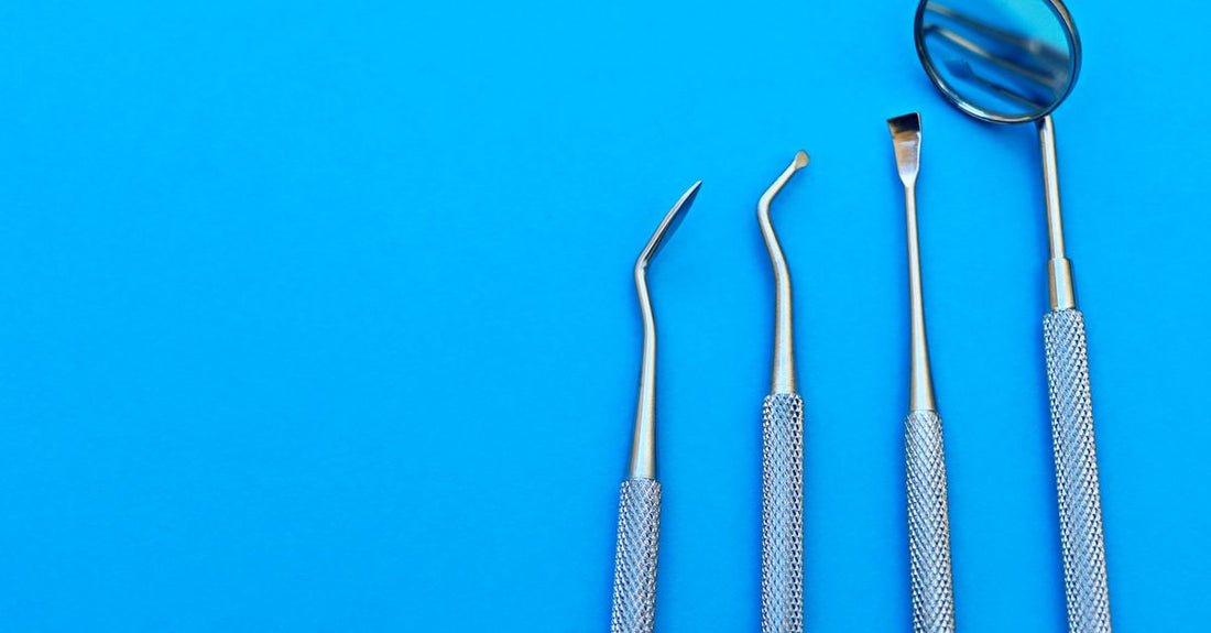A stainless steel ingrown toenail removal kit laid out on a clean surface showing clippers, file, and lifter, illustrating how to choose ingrown toenail tools UK.