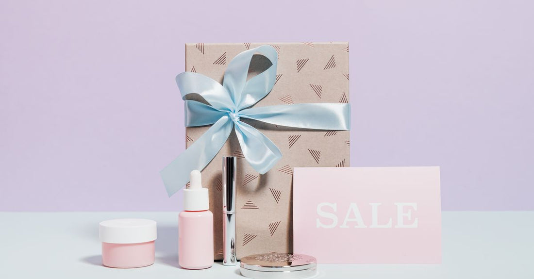 A curated beauty gift set arranged on a marble surface, showcasing the best sets UK 2026 has to offer.