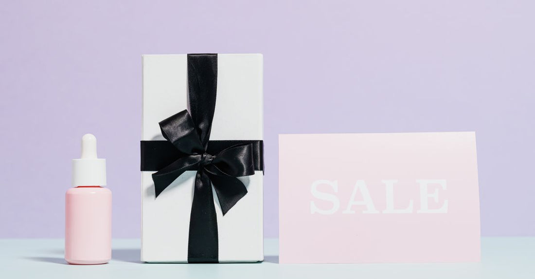 A flatlay of various facial kit boxes and bottles on a clean surface, showing how to choose facial kits for gifting.