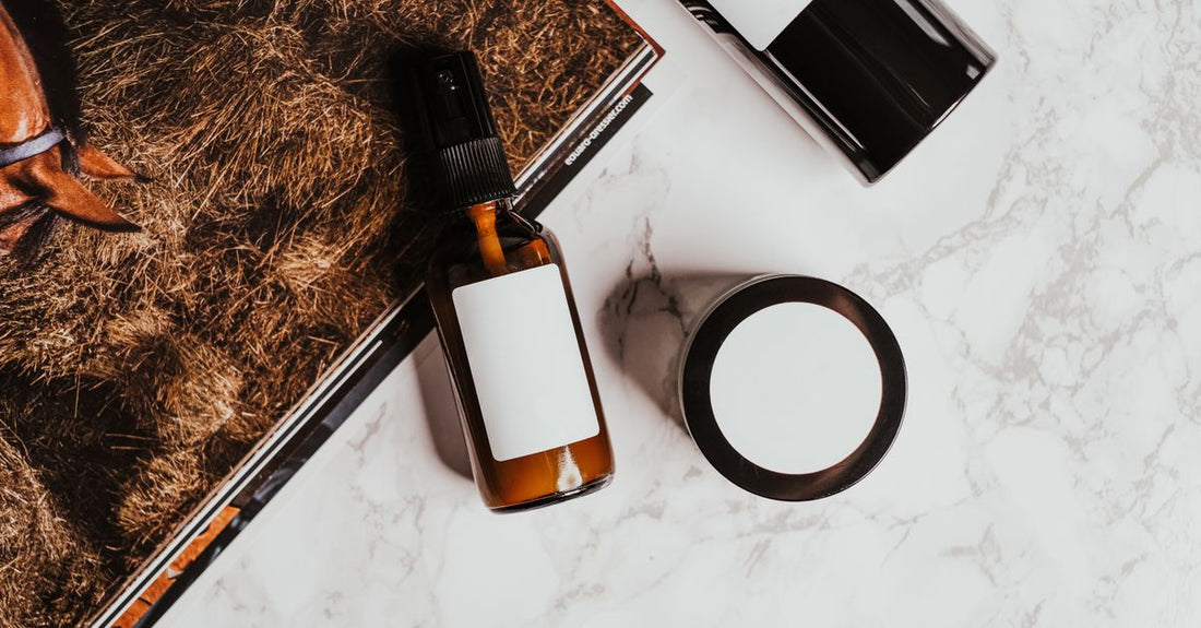Bottle of best tinted moisturizer for no makeup look on a clean white background