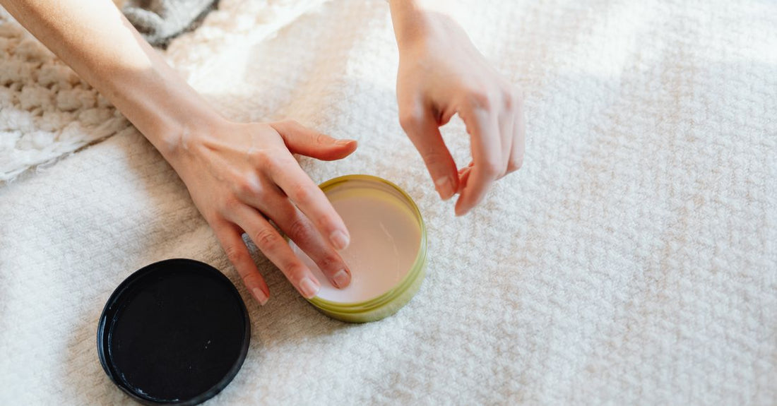 Best foot cream for dry cracked heels UK displayed in a jar on a bathroom shelf