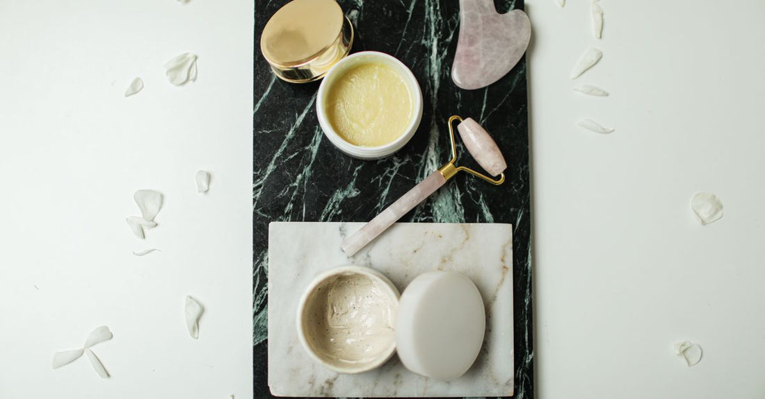 Neck firming cream jar on a clean white surface, representing the best neck cream for sagging UK skin.