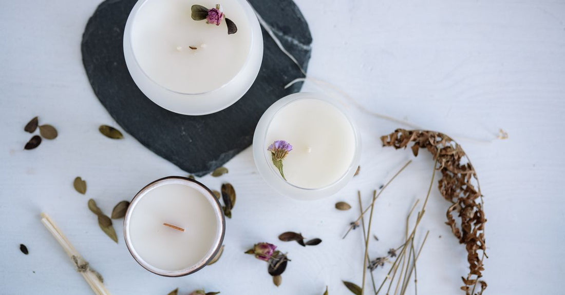 How to choose waxes UK: hard wax beads and soft wax strips on a bathroom shelf