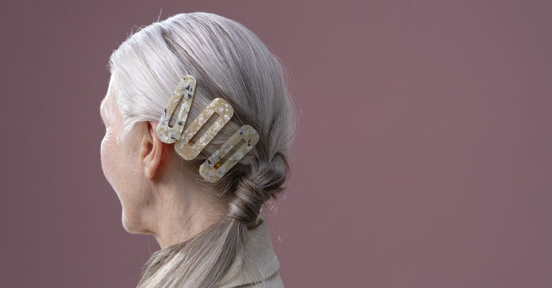 Assorted best hair clips for thick hair UK on a white background