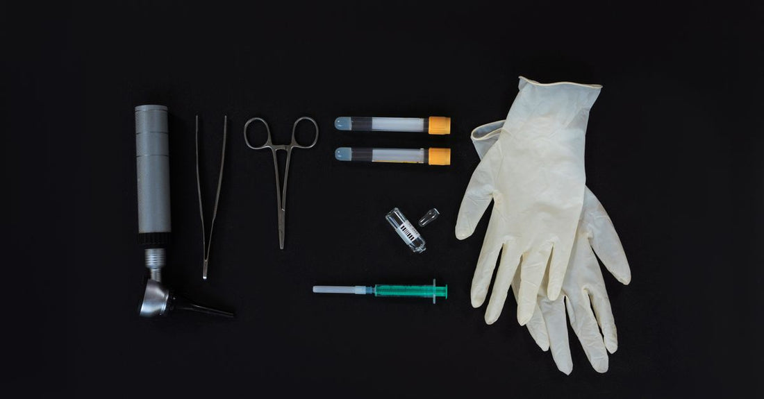 A pair of white moisturizing gloves resting on a neutral flatlay surface, illustrating where to buy moisturizing gloves online in the UK.