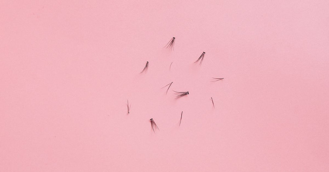 False eyelashes flatlay on a white surface, best false lashes UK 2026