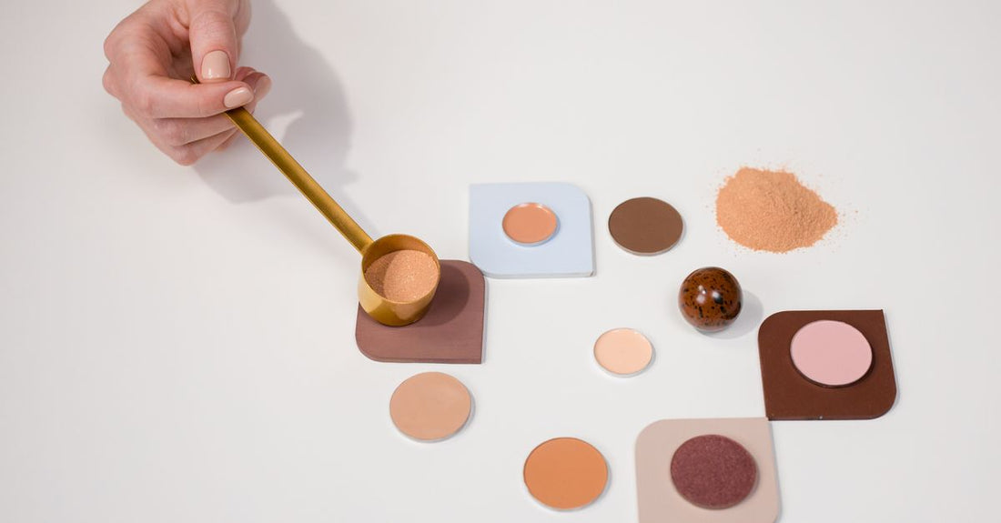 A selection of bronzer powders and compacts in various shades, displaying warm and cool undertones for comparison.
