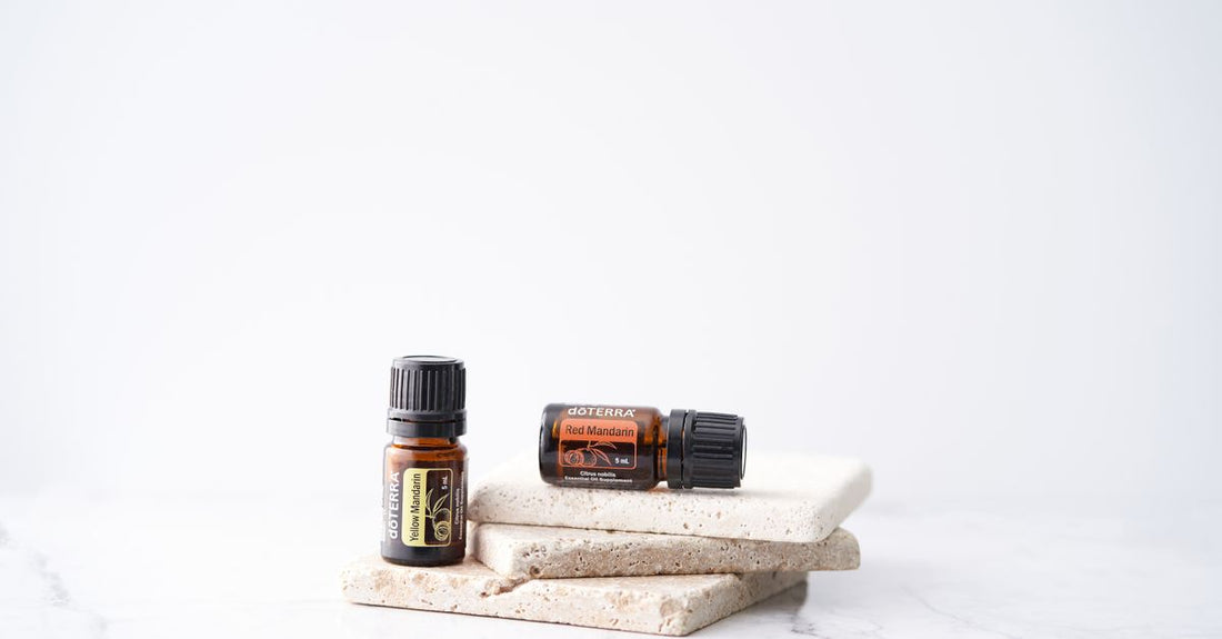 Row of hair treatment oil bottles on a white marble surface, representing a hair treatment oils buying guide UK