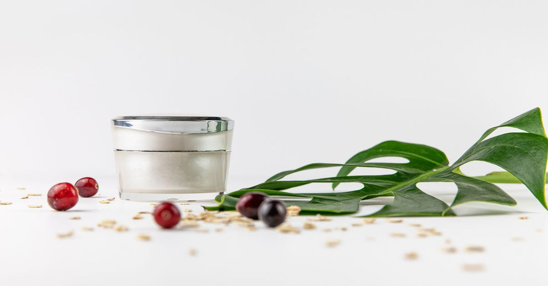A jar of neck firming cream on a clean white surface, representing the best neck and décolleté care in the UK for 2026.
