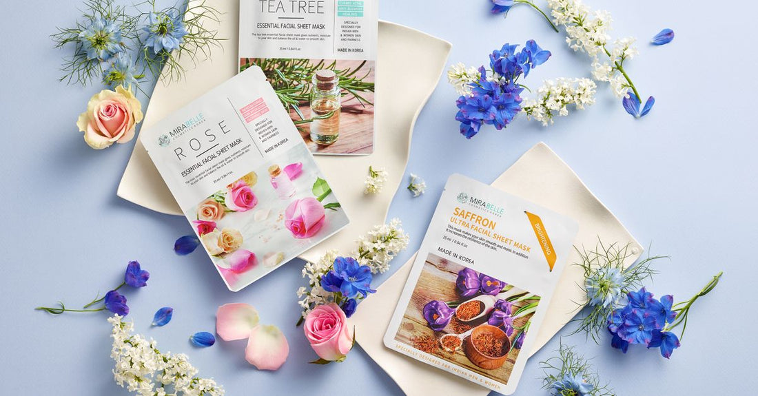 A selection of hair mask jars and tubes on a light flatlay surface, illustrating a hair masks buying guide for UK shoppers.