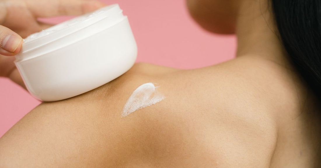 Best body butter for very dry skin UK selection of jars on white background