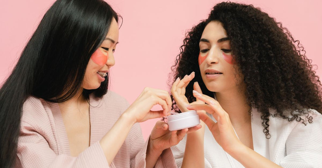 A sleek 2-in-1 shampoo and conditioner bottle on a marble surface, illustrating how to choose 2-in-1 shampoo & conditioner for different hair types.