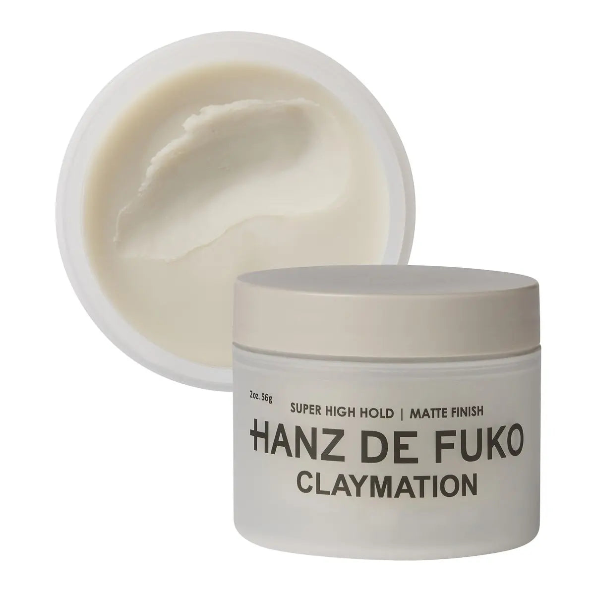Hanz de Fuko Claymation Premium Men's Hair Styling Clay – Super High Hold, Matte Finish – 2 oz Travel Size Avelisse