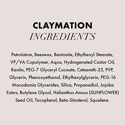 Hanz de Fuko Claymation Premium Men's Hair Styling Clay – Super High Hold, Matte Finish – 2 oz Travel Size Avelisse