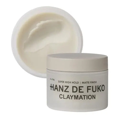 Hanz de Fuko Claymation Premium Men's Hair Styling Clay – Super High Hold, Matte Finish – 2 oz Travel Size Avelisse
