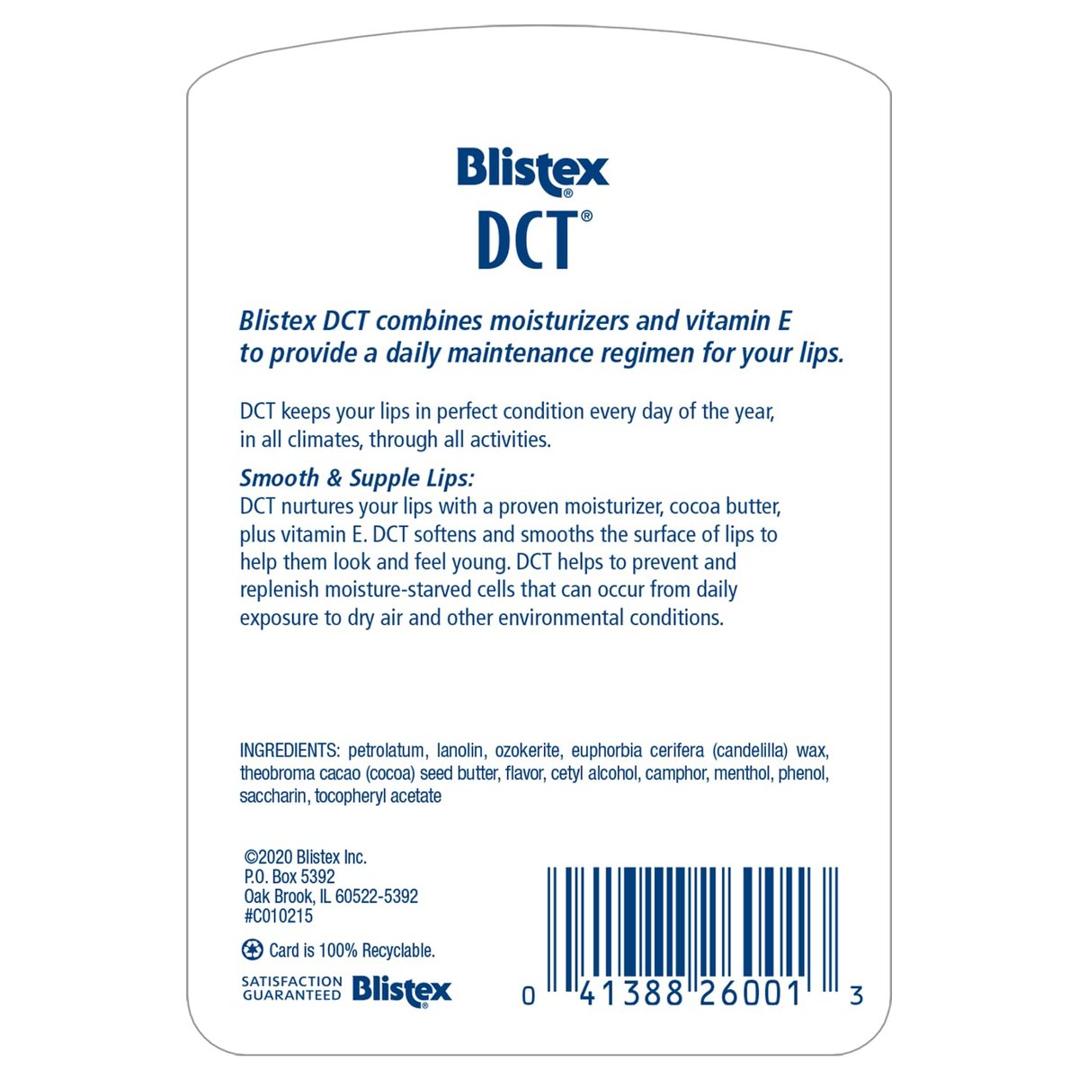 Blistex DCT Daily Conditioning Treatment – 12-Pack Lip Moisturizer with Vitamin E for Smooth, Soft Lips Avelisse