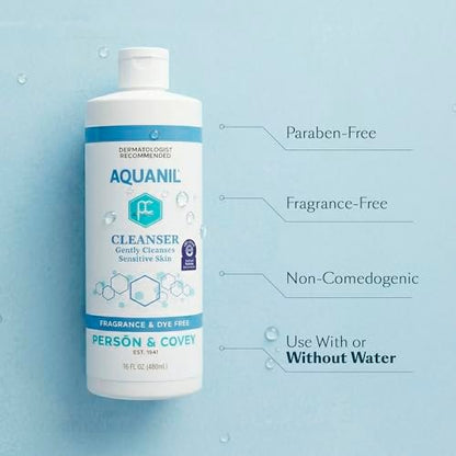 Aquanil Lotion A Gentle, Soapless Lipid-Free Cleanser - 16 fl oz