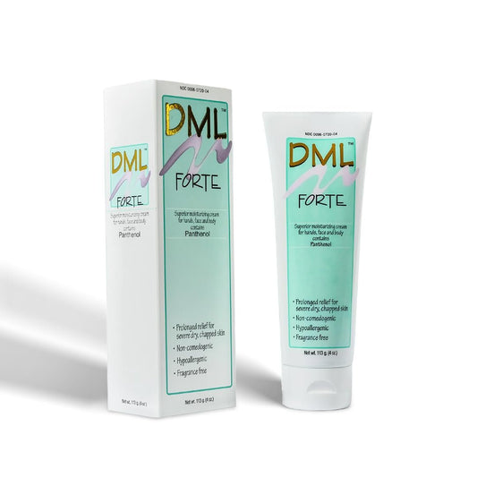 DML Forte Skin Care Super-Hydrating Hand, Face, and Body Moisturizer - Hypoallergenic Moisturizing Cream for Dry and Cracked Skin, 4 oz