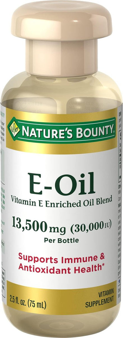 Nature's Bounty E Oil 30,000 IU, 2.5 Fl Oz (Pack of 2) - High Potency Vitamin E Supplement Avelisse