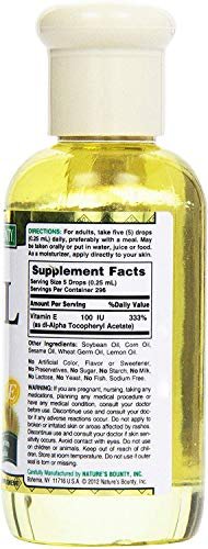 Nature's Bounty E Oil 30,000 IU, 2.5 Fl Oz (Pack of 2) - High Potency Vitamin E Supplement Avelisse