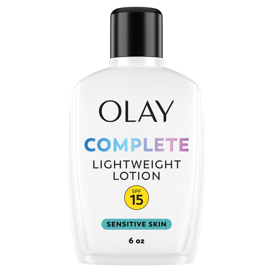 Olay Complete Lotion Moisturizer with SPF 15 for Sensitive Skin, 6 oz