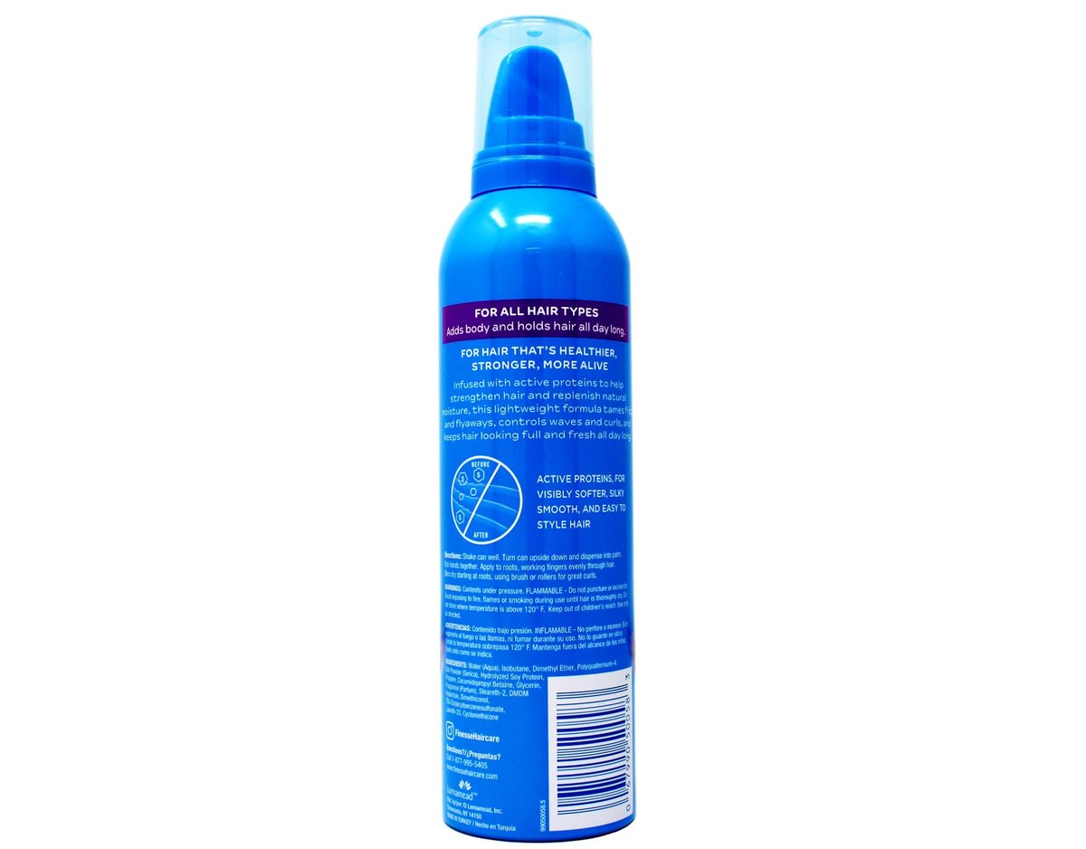 Finesse Extra Control Mousse for Hair, 7 oz - Strong Hold, Frizz-Free Styling - görsel 3