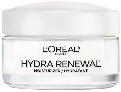 L'Oreal Paris Hydra-Renewal Face Moisturizer with Pro-Vitamin B5 for Dry Sensitive Skin - All-Day Hydration, 1.7 oz