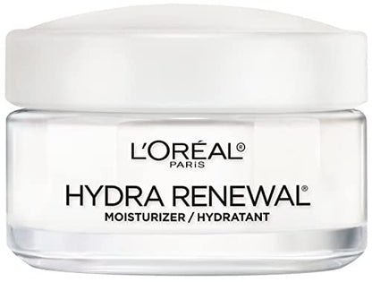 L'Oreal Paris Hydra-Renewal Face Moisturizer with Pro-Vitamin B5 for Dry Sensitive Skin - All-Day Hydration, 1.7 oz