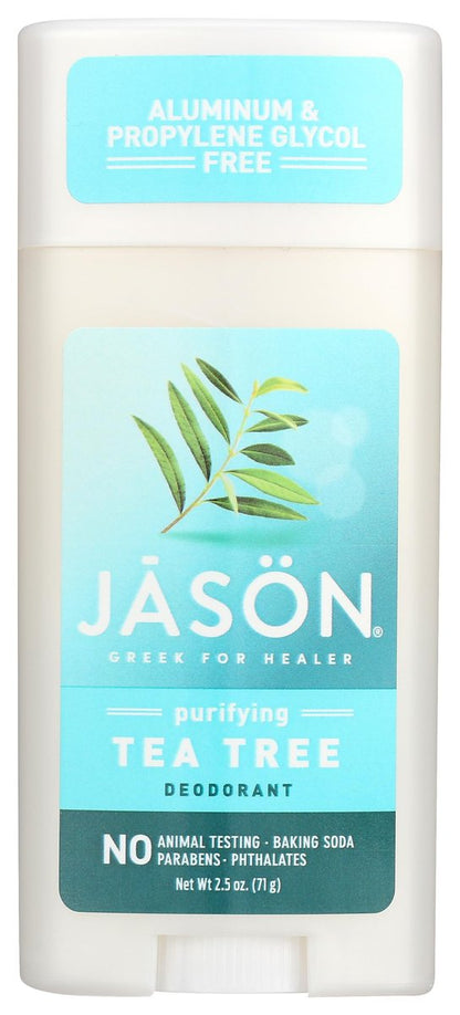 JASON Aluminum Free Deodorant Stick, Purifying Tea Tree, 2.5 oz