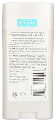 JASON Aluminum Free Deodorant Stick, Purifying Tea Tree, 2.5 oz - görsel 4