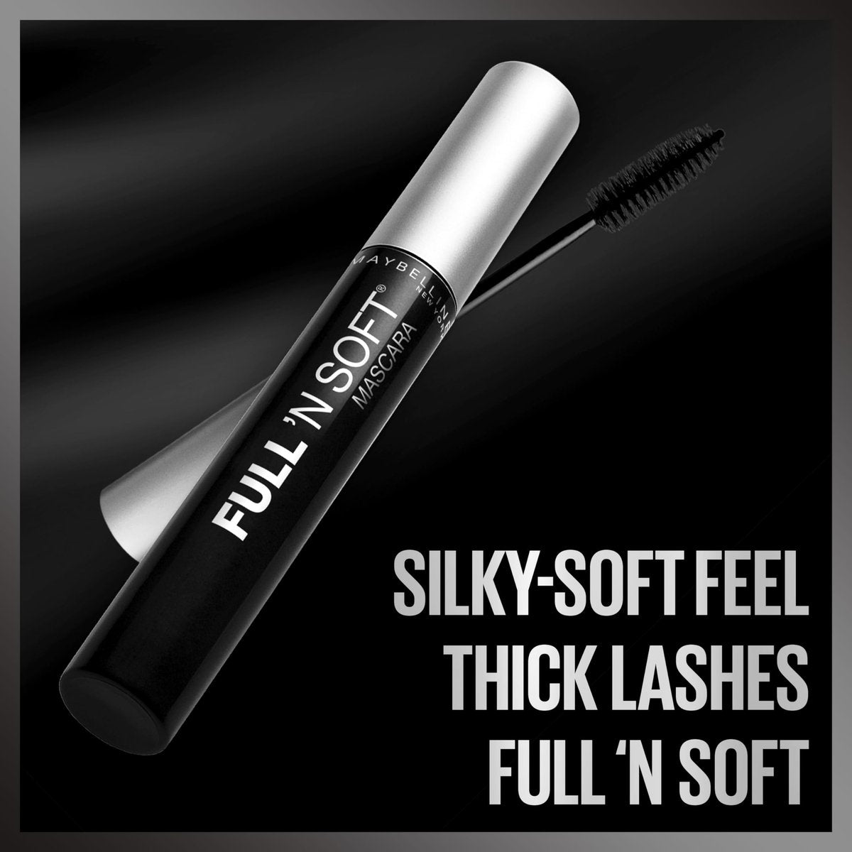 Maybelline New York Full 'N Soft Washable Mascara, Very Black - 0.28 Fl Oz - görsel 6
