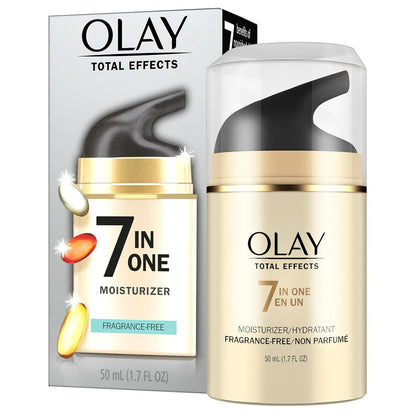 Olay Total Effects Face Moisturizer, Fragrance-Free, 1.7 fl oz - Daily Anti-Aging Cream Avelisse