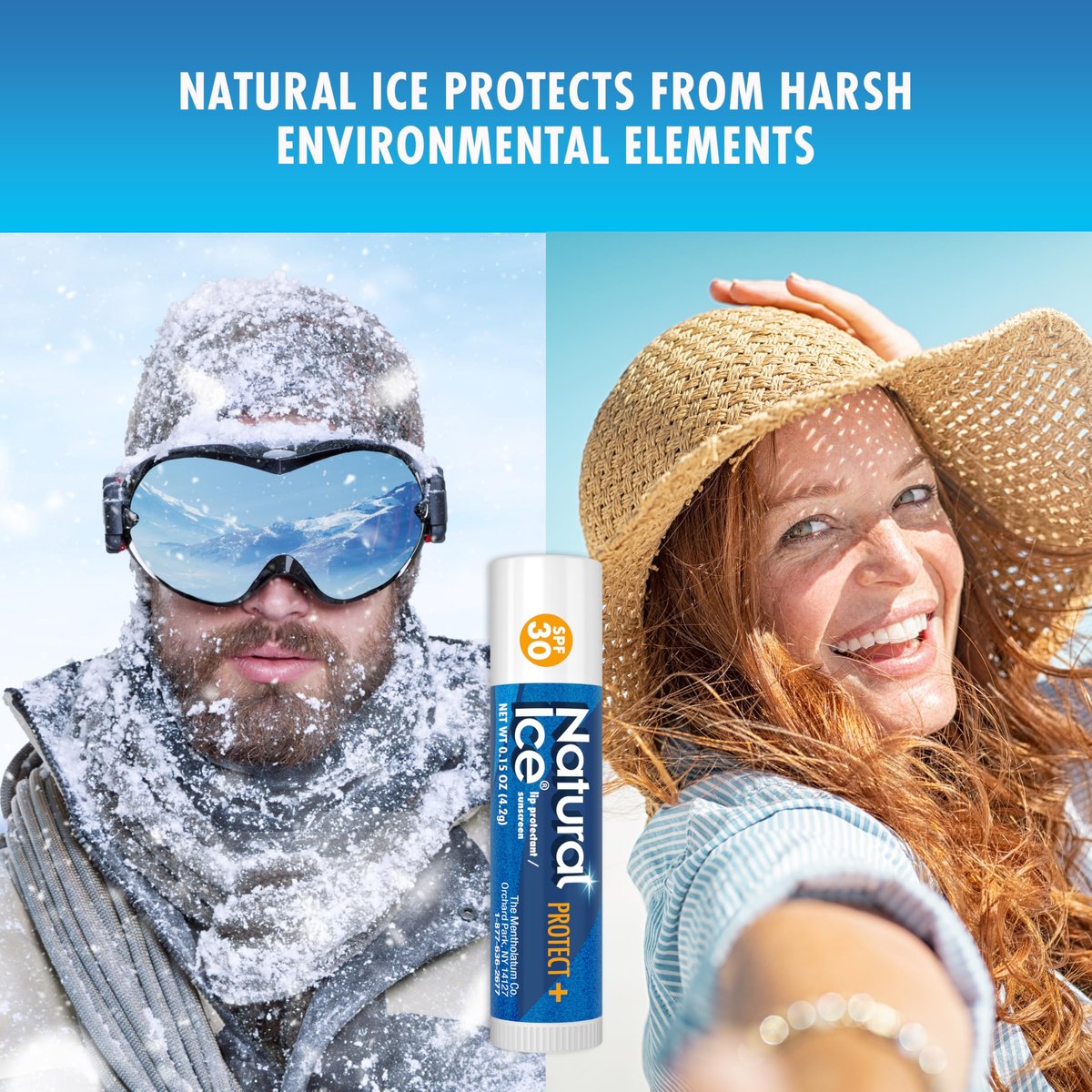 Natural Ice Sport Broad Spectrum SPF 30 Medicated Lip Balm - 12 Pack, 4.2 g Tubes Avelisse