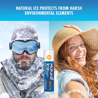 Natural Ice Sport Broad Spectrum SPF 30 Medicated Lip Balm - 12 Pack, 4.2 g Tubes Avelisse