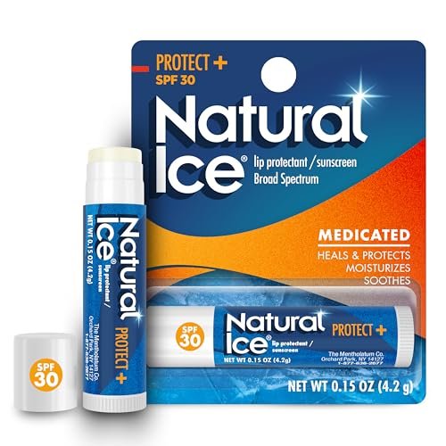 Natural Ice Sport Broad Spectrum SPF 30 Medicated Lip Balm - 12 Pack, 4.2 g Tubes Avelisse