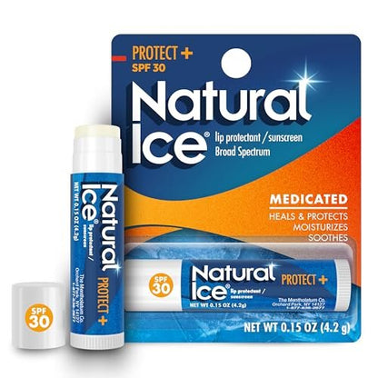 Natural Ice Sport Broad Spectrum SPF 30 Medicated Lip Balm - 12 Pack, 4.2 g Tubes Avelisse