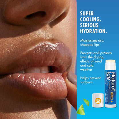 Natural Ice Sport Broad Spectrum SPF 30 Medicated Lip Balm - 12 Pack, 4.2 g Tubes Avelisse