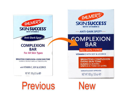 Palmer's Skin Success Anti-Dark Spot Complexion Bar – Fade Dark Spots & Even Skin Tone, 3.5 oz