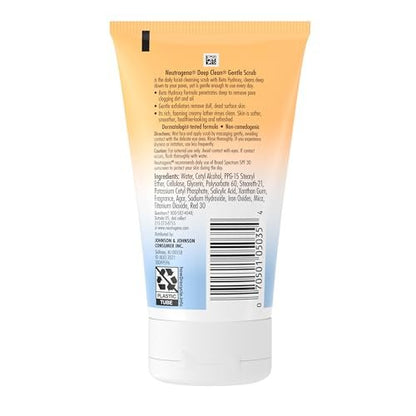 Neutrogena Deep Clean Gentle Daily Facial Scrub, Oil-Free Cleanser, 4.2 fl. oz