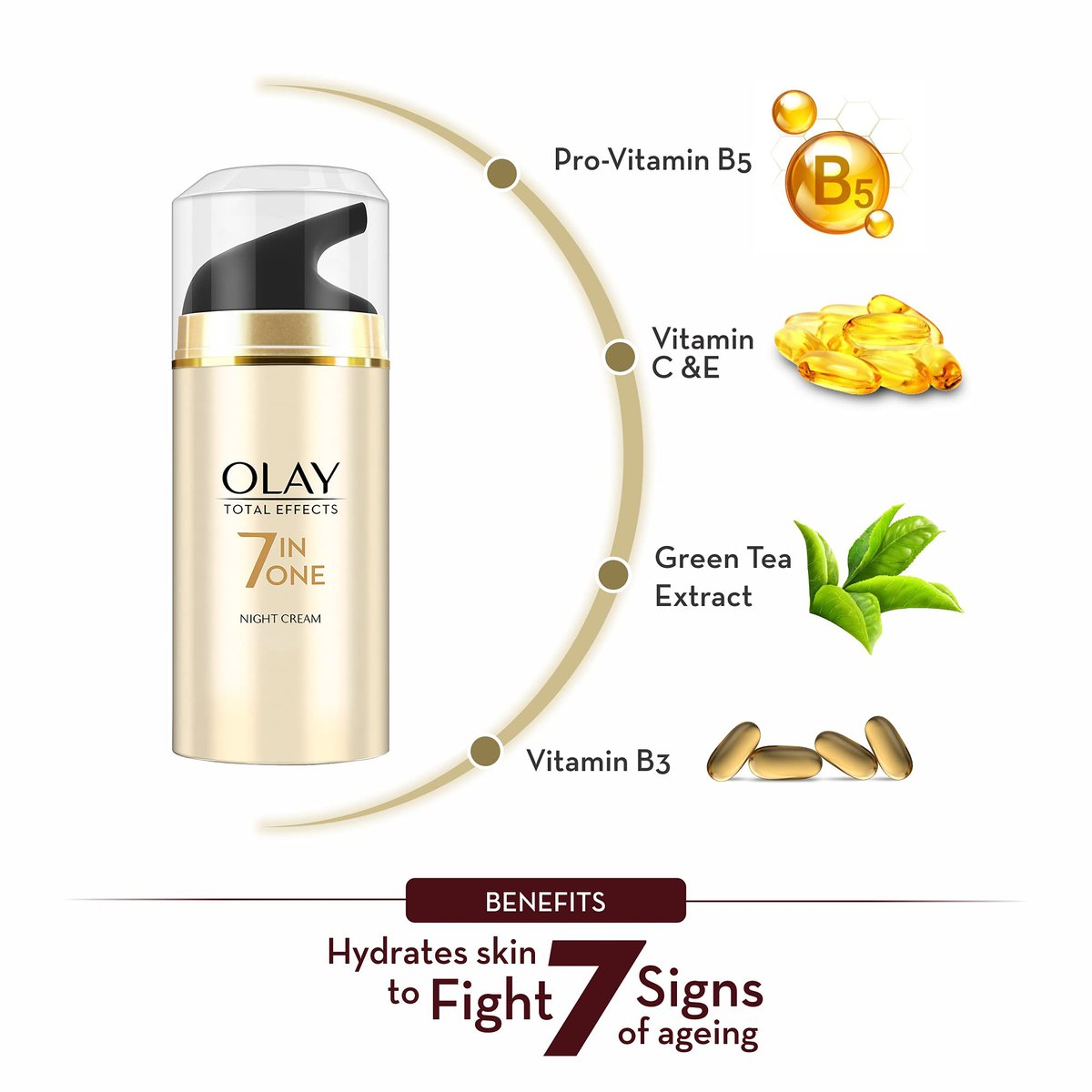 Olay Total Effects Night Firming Facial Moisturizer Treatment - 1.7 Fl Oz Avelisse