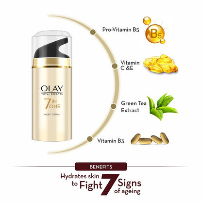 Olay Total Effects Night Firming Facial Moisturizer Treatment - 1.7 Fl Oz Avelisse