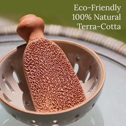 Natural Terra-Cotta Pumice Stone for Feet – Long-Lasting Callus Remover & Foot Exfoliator (Lasts 5+ Years) Avelisse