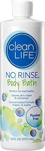 No-Rinse CleanLife Products Body Bath, 16 fl oz – Gentle, Concentrated Liquid Body Wash for Post-Surgery, Elderly Care, Camping, and Travel (Makes 16 Complete Baths) - görsel 1