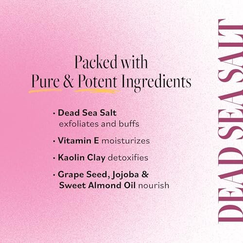 DERMA E Microdermabrasion Scrub with Dead Sea Salt & Citrus Essential Oils – Facial Exfoliating Scrub for Smoother, Renewed Skin, 2 oz Avelisse