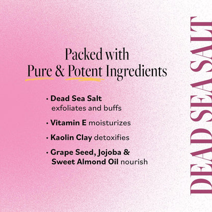 DERMA E Microdermabrasion Scrub with Dead Sea Salt & Citrus Essential Oils – Facial Exfoliating Scrub for Smoother, Renewed Skin, 2 oz Avelisse
