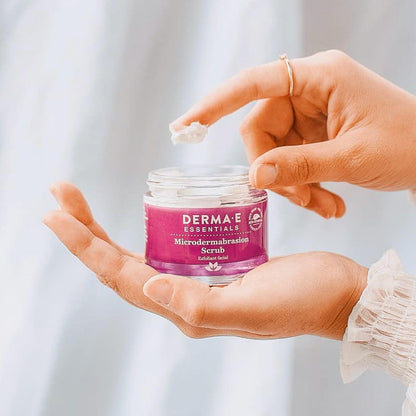 DERMA E Microdermabrasion Scrub with Dead Sea Salt & Citrus Essential Oils – Facial Exfoliating Scrub for Smoother, Renewed Skin, 2 oz Avelisse