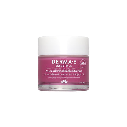DERMA E Microdermabrasion Scrub with Dead Sea Salt & Citrus Essential Oils – Facial Exfoliating Scrub for Smoother, Renewed Skin, 2 oz Avelisse