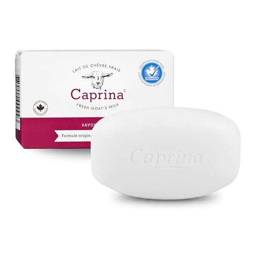 Caprina Fresh Goat’s Milk Bar Soap, Original - Organic Goat Milk Hand & Body Soap, Moisturizing, Biodegradable, All-Natural & Eco-Friendly, with Vitamins A, B2, B3 - 5 oz (1 Pack) - görsel 2
