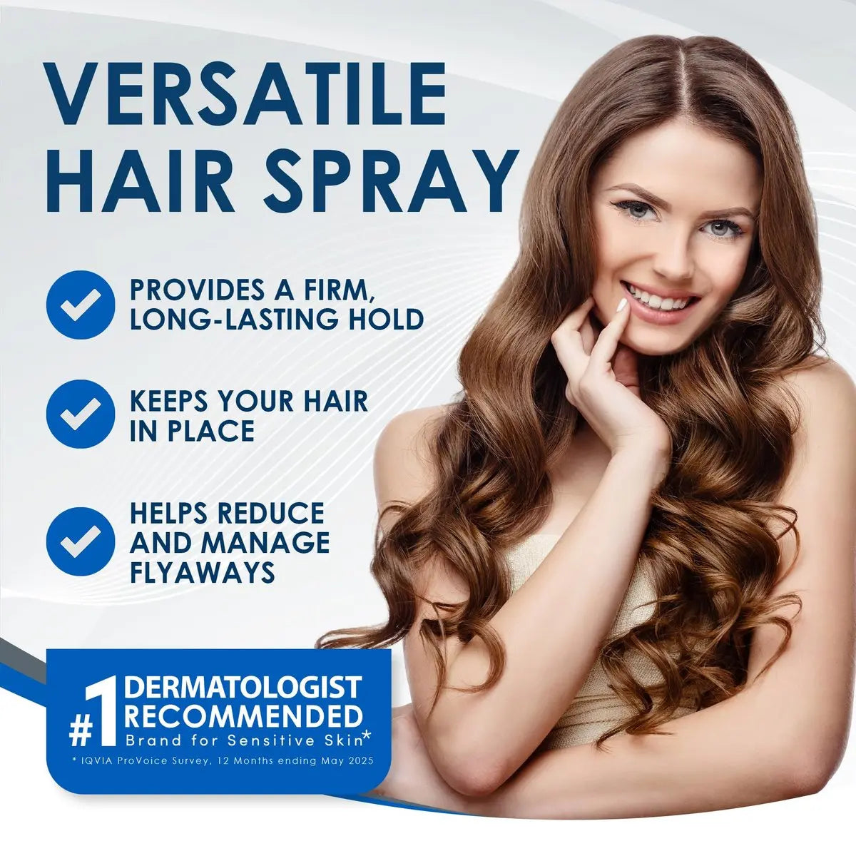 Vanicream Firm Hold Hairspray - Fragrance Free & Gluten Free, 8 oz, for Sensitive Skin Avelisse
