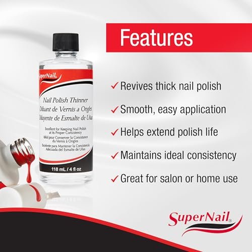 SuperNail Polish Thinner - 4 fl oz (118ml) - Restore and Revive Your Nail Polish - görsel 7